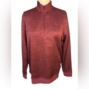 Under Armour maroon Coldgear 3/4 Zip Up